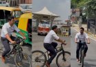 साइकिल चलाकर दफ्तर पहुंचने वाले IRS अधिकारी नरेंद्र कुमार यादव, फिट इंडिया मूवमेंट के असली ब्रांड एंबेसडर।