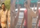 खाकी पर लगा गंभीर दाग, झांसी में दरोगा और सिपाही ने मिलकर युवक को दौड़ा-दौड़ा कर सरेराह पीटा।
