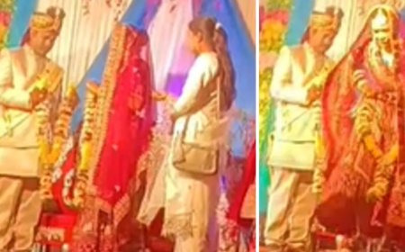 ऐन वक्त पर दुल्हन का खौफनाक फैसला; स्टेज से छलांग लगाकर प्रेमी के गले में डाला जयमाला, दूल्हा रह गया हक्का-बक्का।