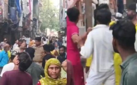 गाजियाबाद में मंदिर से लौट रहे परिवार पर जानलेवा हमला: गर्भवती महिला समेत नौ लोग लहूलुहान।