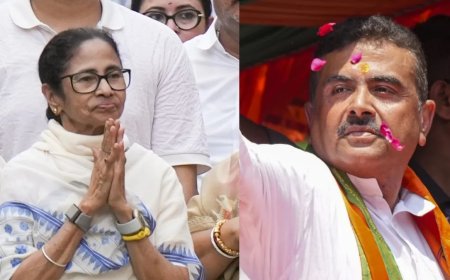 भवानीपुर में फिर चला ममता बनर्जी का जादू: शुरुआती दौर में पिछड़ने के बाद शुभेंदु अधिकारी पर बनाई बड़ी बढ़त।
