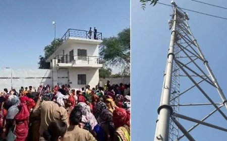 न्याय के लिए मोबाइल टावर पर चढ़ी अनाथ युवती- प्रशासनिक बेरुखी के खिलाफ भड़का आक्रोश, करीब पचास फीट की ऊंचाई से कूदकर जान देने की दी धमकी।