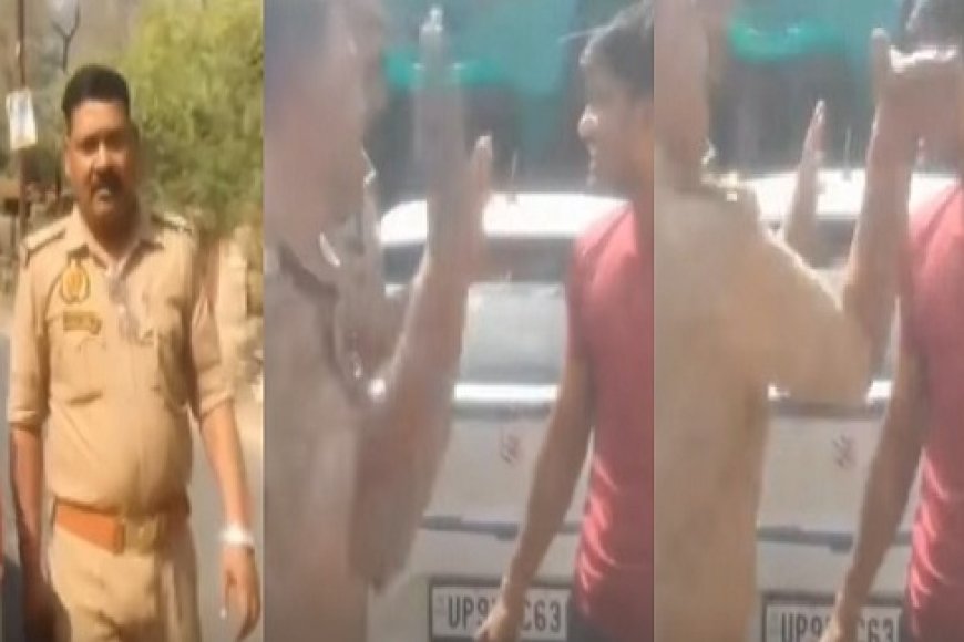 खाकी पर लगा गंभीर दाग, झांसी में दरोगा और सिपाही ने मिलकर युवक को दौड़ा-दौड़ा कर सरेराह पीटा।