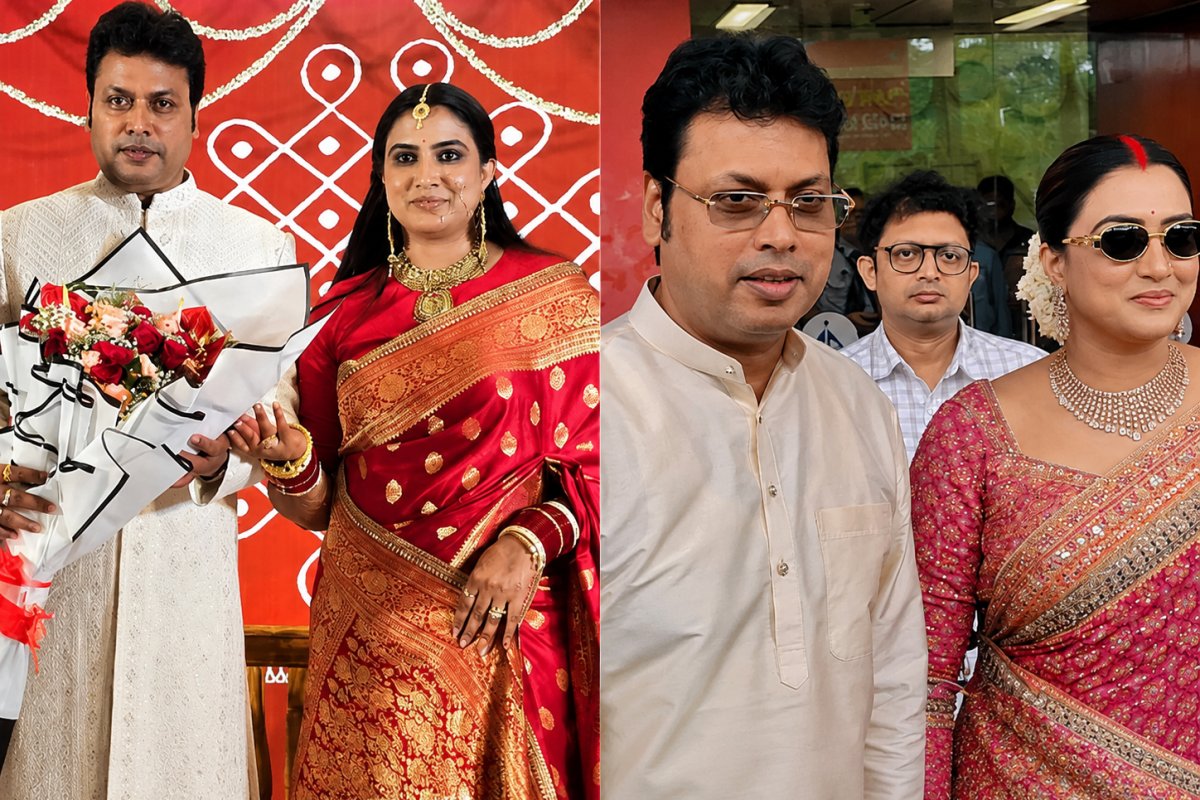 बिप्लब कुमार देब ने रचाई दूसरी शादी: कन्नड़ एक्ट्रेस त्रिवेणी राव के साथ लिए सात फेरे, सोशल मीडिया पर तस्वीरें वायरल