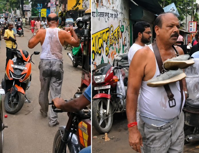 पश्चिम बंगाल: भ्रष्टाचार के आरोपों पर घिरे TMC नेता स्वपन सामंत, पहनाई जूतों की माला और कराई उठक-बैठक