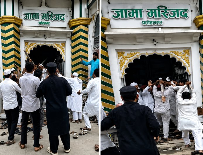 Udaipur News: फतहनगर जामा मस्जिद गेट पर सामुदायिक भवन के कब्जे को लेकर भिड़े दो पक्ष, जमकर हुई मारपीट