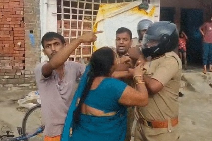 कुशीनगर में विवादित जमीन पर कब्जे को लेकर भारी हंगामा, पुलिसकर्मियों और महिलाओं के बीच तीखी झड़प