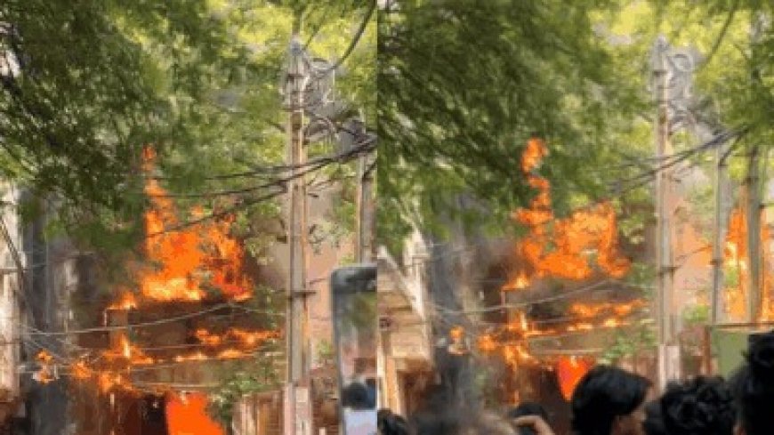 शॉर्ट सर्किट से होटलनुमा इमारत में फैले धुएं का गुबार के बीच दमकल और पुलिस के पहुंचने से पहले ही मसीहा बनकर उभरे वसीम राजा और शोएब।