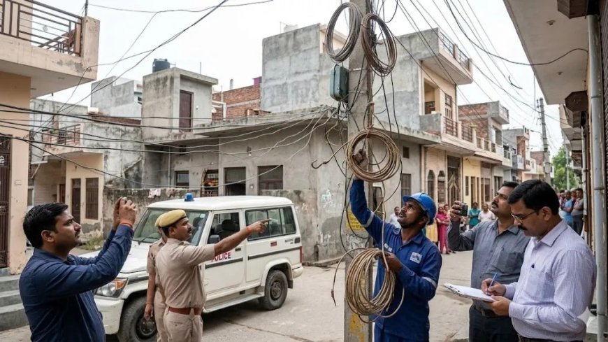 गाजियाबाद में बिजली विभाग की ताबड़तोड़ छापेमारी से अवैध कनेक्शन धारकों में मचा हड़कंप, लोनी और मुरादनगर में 35 बिजली चोर धरे गए