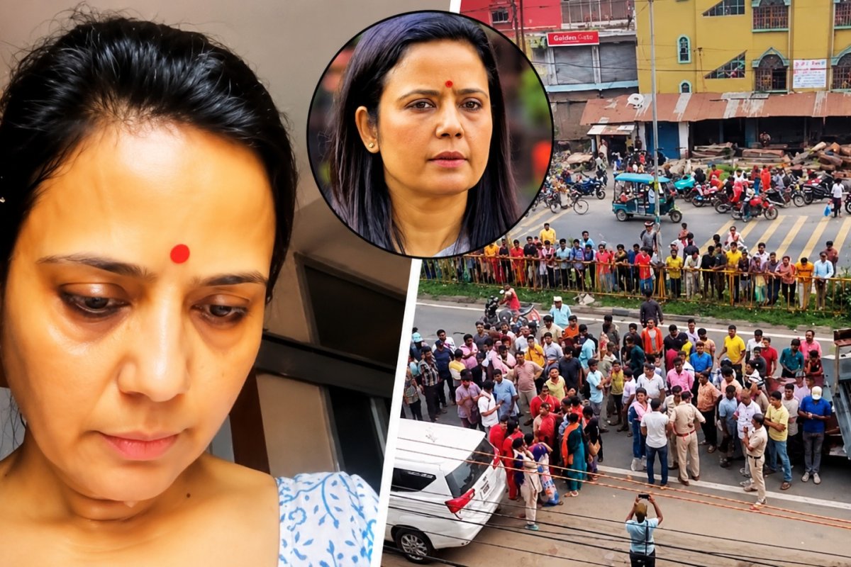 महुआ मोइत्रा पर हमला: नदिया में टीएमसी सांसद पर फेंके गए अंडे और पत्थर, पुलिस पर मूकदर्शक बनने का आरोप