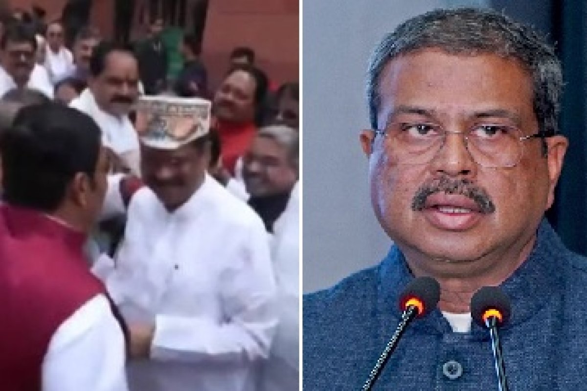 Dharmendra Pradhan Parliament Entry: संसद पहुंचे धर्मेंद्र प्रधान, BJP-NDA सांसदों ने लगाए जिंदाबाद के नारे