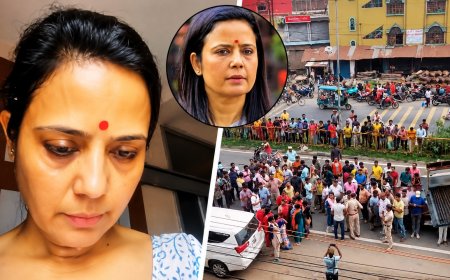 महुआ मोइत्रा पर हमला: नदिया में टीएमसी सांसद पर फेंके गए अंडे और पत्थर, पुलिस पर मूकदर्शक बनने का आरोप