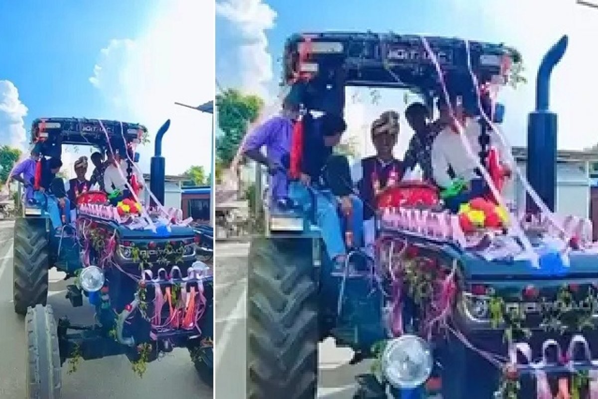 Katihar Unique Groom Tractor Baraat: कटिहार में दूल्हे ने घोड़ी छोड़ खुद चलाया ट्रैक्टर, पीछे चला दो दर्जन ट्रैक्टरों का काफिला