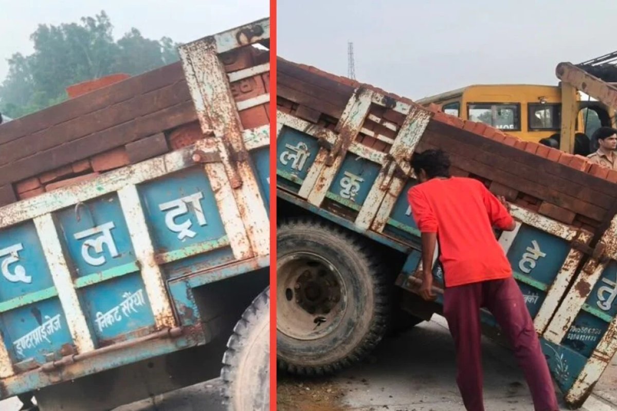 Lucknow Road Accident: लखनऊ के सुल्तानपुर हाईवे पर ईंट से भरा ट्रैक्टर पलटा, नीचे दबने से 4 मजदूरों की दर्दनाक मौत
