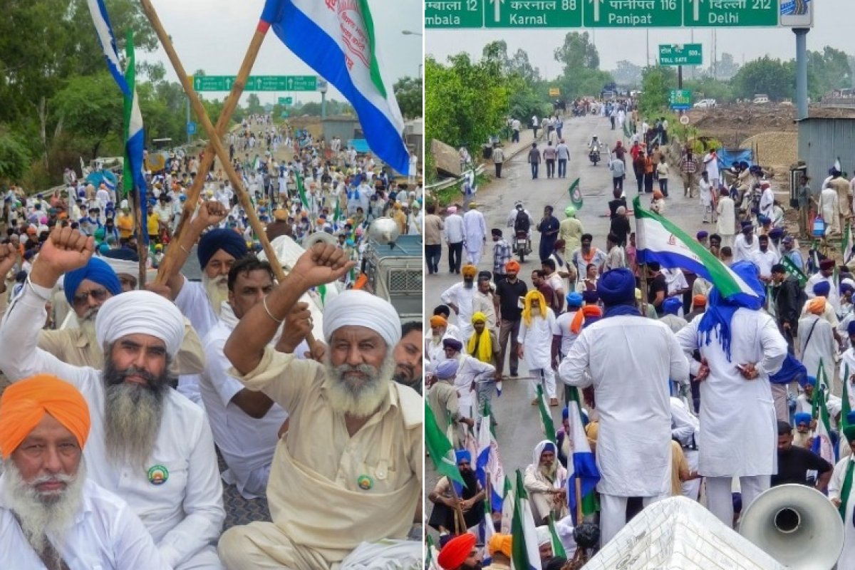 Farmers Delhi Chalo March: US ट्रेड डील के विरोध में किसानों का दिल्ली कूच, खनौरी बॉर्डर पूरी तरह सील; कड़ा पहरा