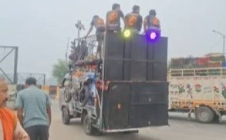 Meerut Police Action on DJ: मेरठ में 12 फीट से ऊंचे DJ वाली डाक कांवड़ पर पुलिस का एक्शन, हरिद्वार से अलीगढ़ जा रहे ट्रक से उतरवाए साउंड बॉक्स