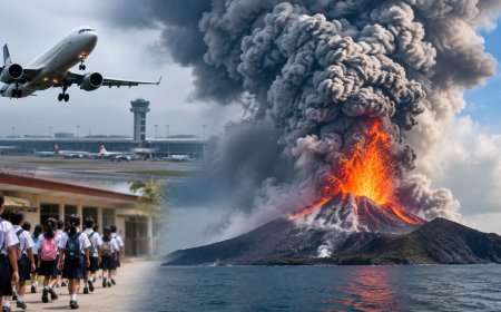 Indonesia Volcano Eruption: आसमान में छाया राख का गुबार, 3000 फ्लाइट्स प्रभावित; साढ़े तीन लाख लोग बेबस