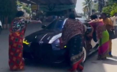 Hyderabad Viral Video: नई BMW की डिलीवरी लेते ही किन्नरों ने घेरी कार, कथित तौर पर 2 लाख रुपये मांगने पर सोशल मीडिया पर छिड़ी बहस