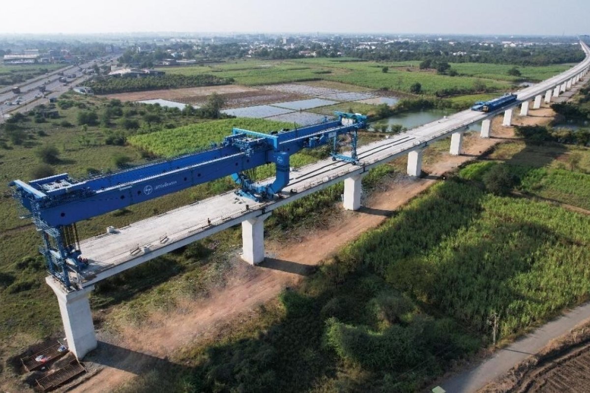 Bullet Train Project: साबरमती नदी पर तैयार हुआ 480 मीटर लंबा बुलेट ट्रेन पुल, 12 मंजिला इमारत जितनी है ऊंचाई