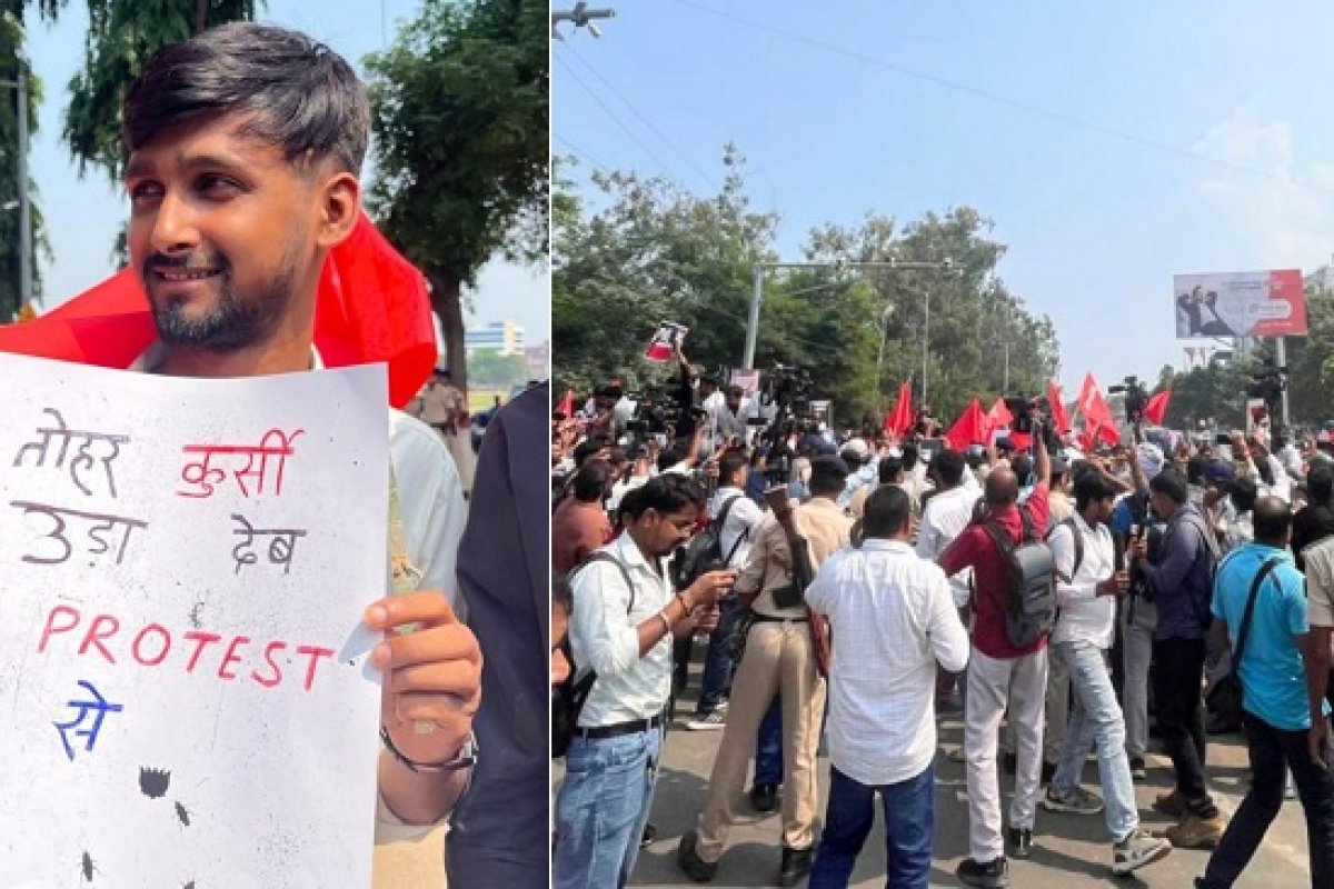 SIR के खिलाफ पटना की सड़कों पर उतरा आइसा: मुख्य चुनाव आयुक्त ज्ञानेश कुमार के इस्तीफे की मांग को लेकर प्रदर्शन