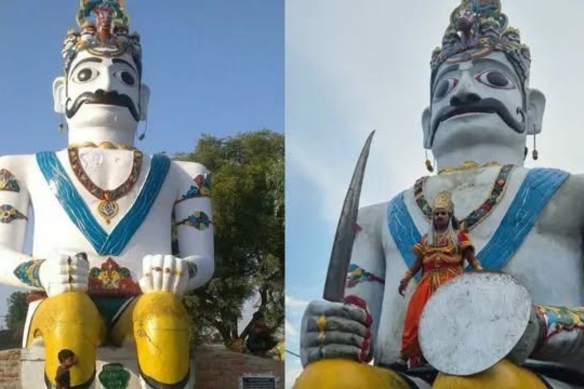 कानपुर में 400 साल पुरानी अनोखी परंपरा: बांस-कागज का नहीं, यहां सीमेंट से बने रावण का होता है प्रतीकात्मक वध