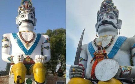 कानपुर में 400 साल पुरानी अनोखी परंपरा: बांस-कागज का नहीं, यहां सीमेंट से बने रावण का होता है प्रतीकात्मक वध
