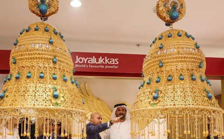 Dubai World Record - 16.5 किलो वजन के सोने के झुमकों ने बनाए दो गिनीज वर्ल्ड रिकॉर्ड, जॉयअलुक्कास का नया कीर्तिमान