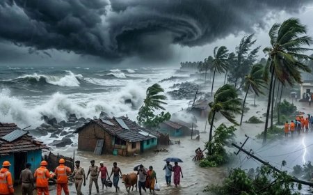 Cyclone Arnab Severe Alert - चक्रवात 'अर्नब' ने लिया विकराल रूप: 28 अक्टूबर को बापटला और विशाखापत्तनम के बीच लैंडफॉल, 5 राज्यों में भारी बारिश का अलर्ट