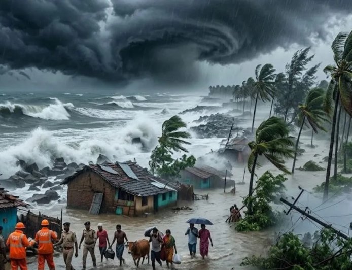 Cyclone Arnab Severe Alert - चक्रवात 'अर्नब' ने लिया विकराल रूप: 28 अक्टूबर को बापटला और विशाखापत्तनम के बीच लैंडफॉल, 5 राज्यों में भारी बारिश का अलर्ट